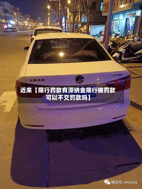 近来【限行罚款有滞纳金限行被罚款可以不交罚款吗】-第2张图片