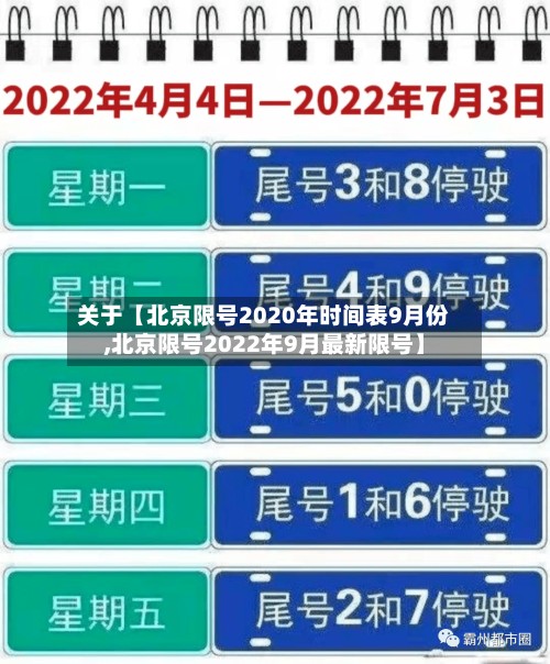 关于【北京限号2020年时间表9月份,北京限号2022年9月最新限号】-第2张图片