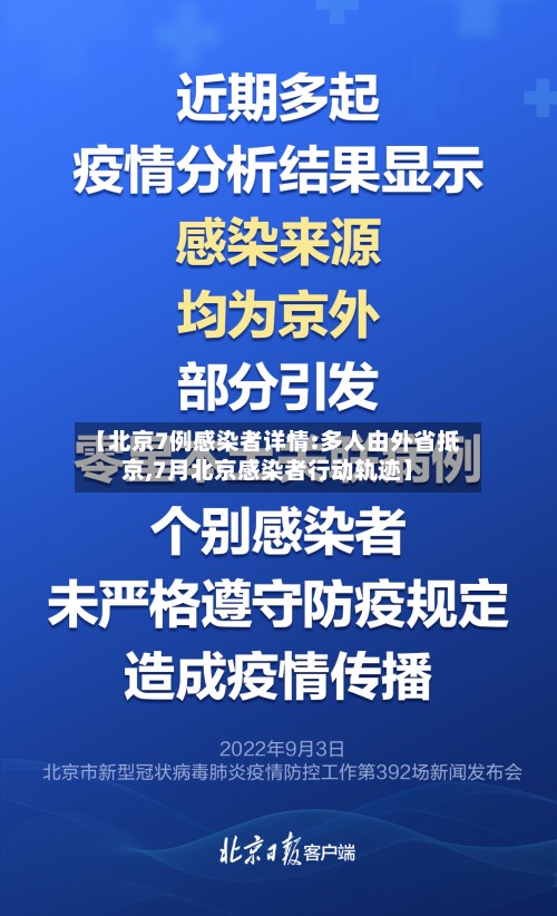 【北京7例感染者详情:多人由外省抵京,7月北京感染者行动轨迹】