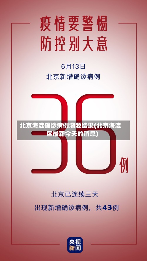 北京海淀确诊病例溯源结果(北京海淀区最新今天的消息)